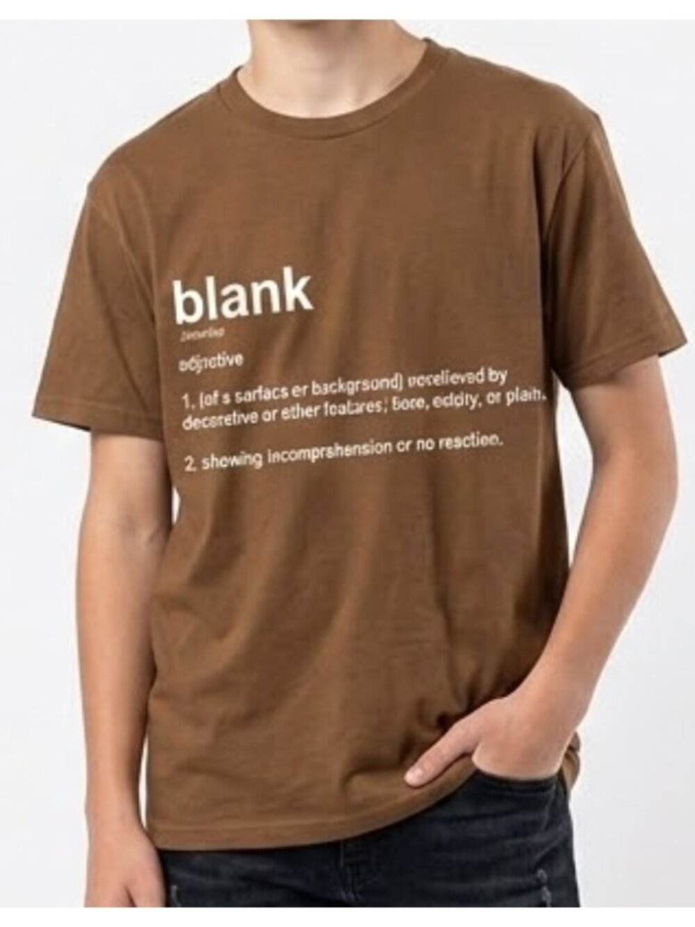Streetwear Men’s Brown Cotton Graphic T-Shirt Size Small Cotton Printed Tee NWOT